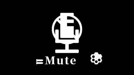Revolver-mute-icon-Text-animation-1080p---30-fps---Alpha-Channel